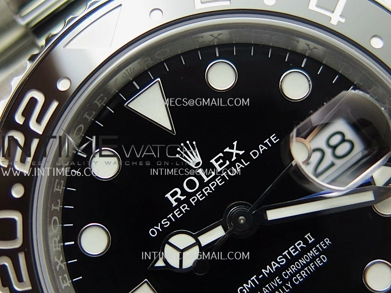 GMT-Master II 126710 BLNR 904L SS V3 VSF 1:1 Best Edition Black Dial On Oyster Bracelet DD3285 CHS