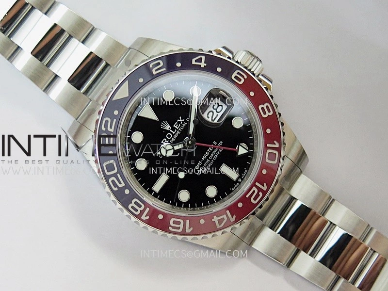 GMT-Master II 126710 BLRO V3 904L SS VSF 1:1 Best Edition Black Dial On Oyster Bracelet DD3285 CHS