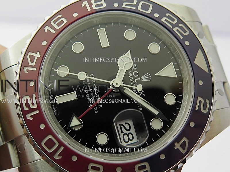 GMT-Master II 126710 BLRO V3 904L SS VSF 1:1 Best Edition Black Dial On Oyster Bracelet DD3285 CHS