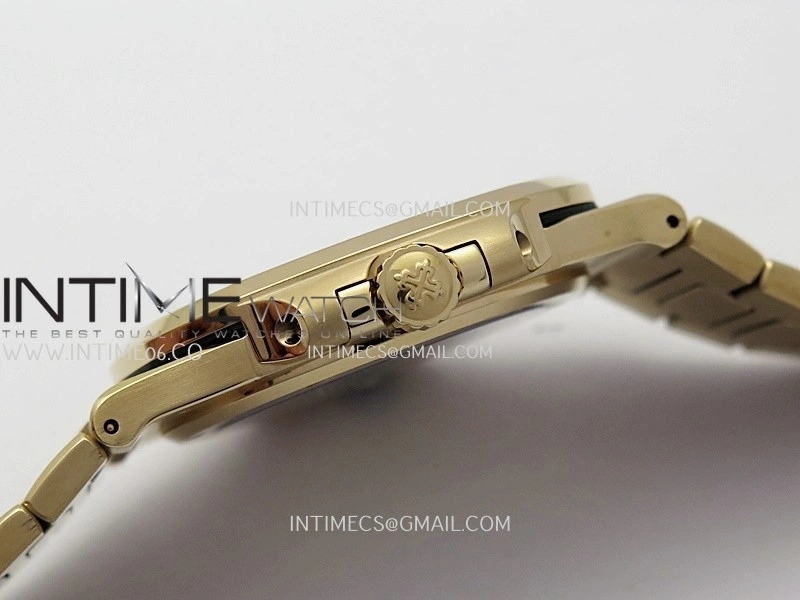 Nautilus 5711 1R 3KF 1:1 Best Edition Brown Textured Dial on RG Bracelet A324 Super Clone V2