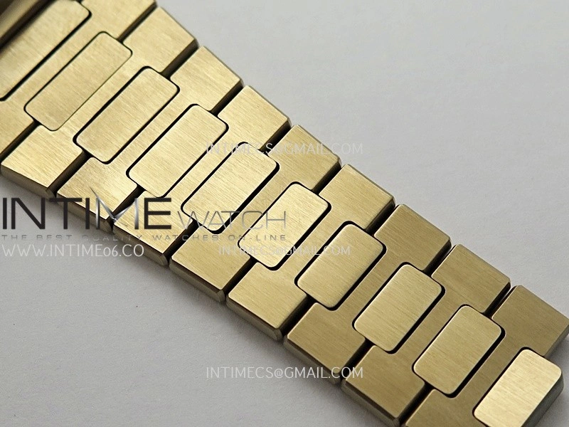 Nautilus 5711 1R 3KF 1:1 Best Edition Brown Textured Dial on RG Bracelet A324 Super Clone V2