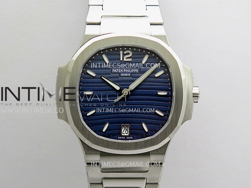 Nautilus 7118 Ladies SS DDF 1:1 Best Edition Blue Dial On SS Bracelet Super Clone DD26-330