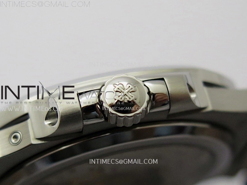 Nautilus 5712 001 SS PPF 1:1 Best Edition Gray Dial on Black Leather Strap A240 Super Clone