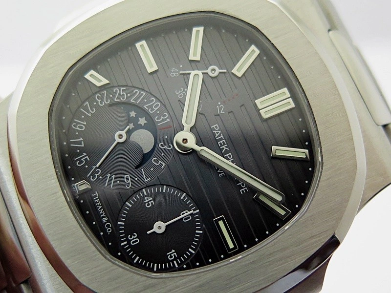 Nautilus 5712-1A 001 SS PPF 1:1 V4+ Best Edition Tiffany & Co Blue Dial on SS Bracelet PPF240