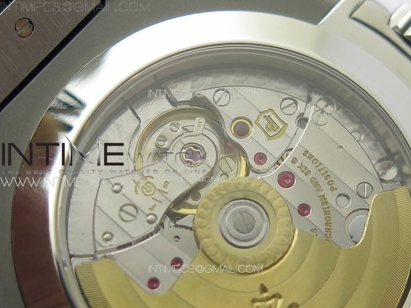 Nautilus 5726 Full Function SS PPF 1:1 Best Edition White Dial on Black Rubber Strap PPF324