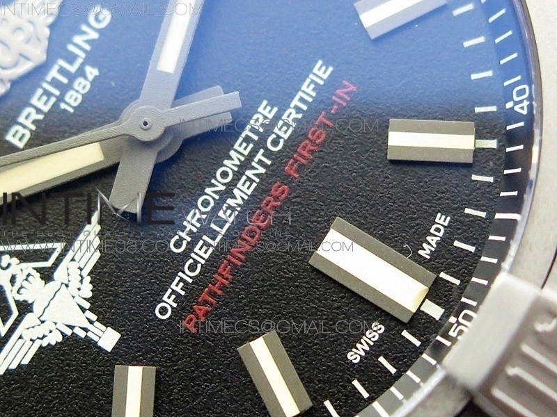 AVENGER V17310 Ti DLC 1:1 Best Edition Black Dial Pathfinders First In on Nylon Strap A2824