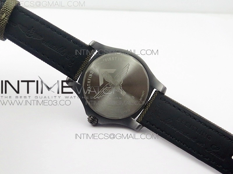 AVENGER V17310 Ti DLC 1:1 Best Edition Black Dial Pathfinders First In on Nylon Strap A2824