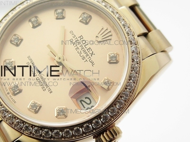 Datejust 31mm 278275 RG Dia Bezel BP Best Edition RG Crystal Markers Dial on RG President Bracelet