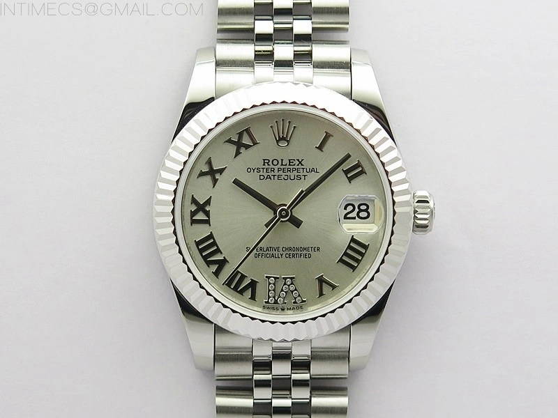 Datejust 31mm 278271 SS BP Best Edition Silver Roman Markers @6 Crystal Dial on Jubilee Bracelet