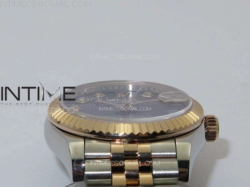 DateJust 31mm 178271 SS RG APSF Best Edition Blue Dial Crystal Markers on Jubilee Bracelet A2824