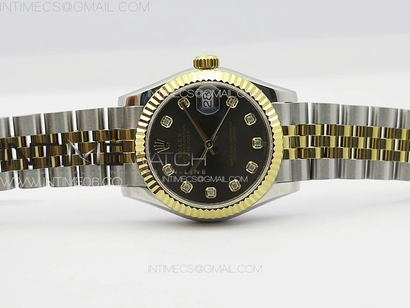 DateJust 31mm 178271 SS YG APSF Best Edition Gray Dial Crystal Markers on Jubilee Bracelet A2824
