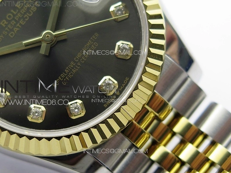 DateJust 31mm 178271 SS YG APSF Best Edition Gray Dial Crystal Markers on Jubilee Bracelet A2824