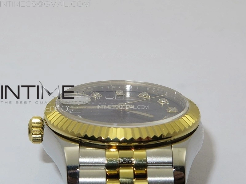 DateJust 31mm 178271 SS YG APSF Best Edition Gray Dial Crystal Markers on Jubilee Bracelet A2824