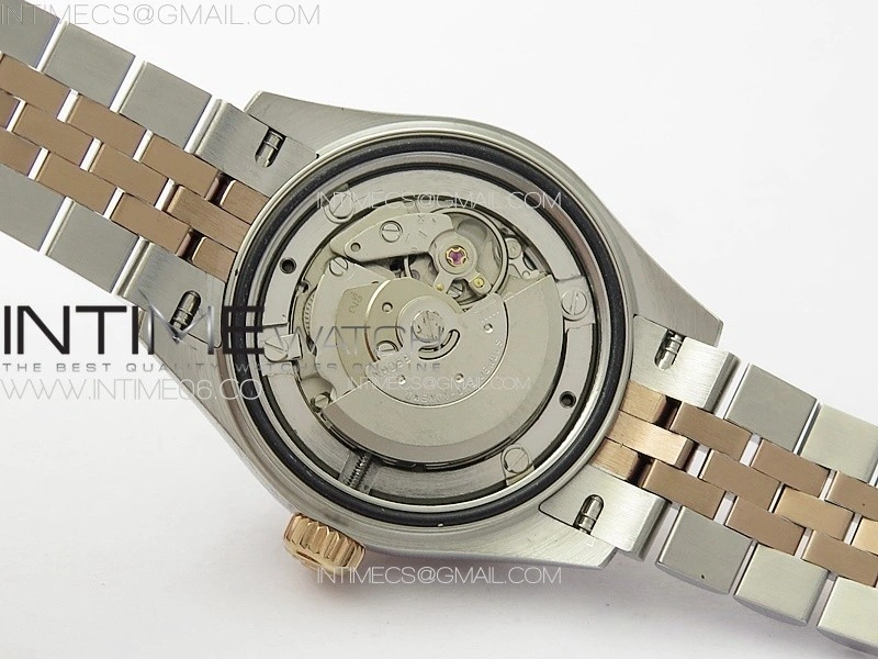 Datejust 28mm 279179 SS RG APSF Best Edition White Dial Roman Markers on SS RG Jubilee Bracelet NH05