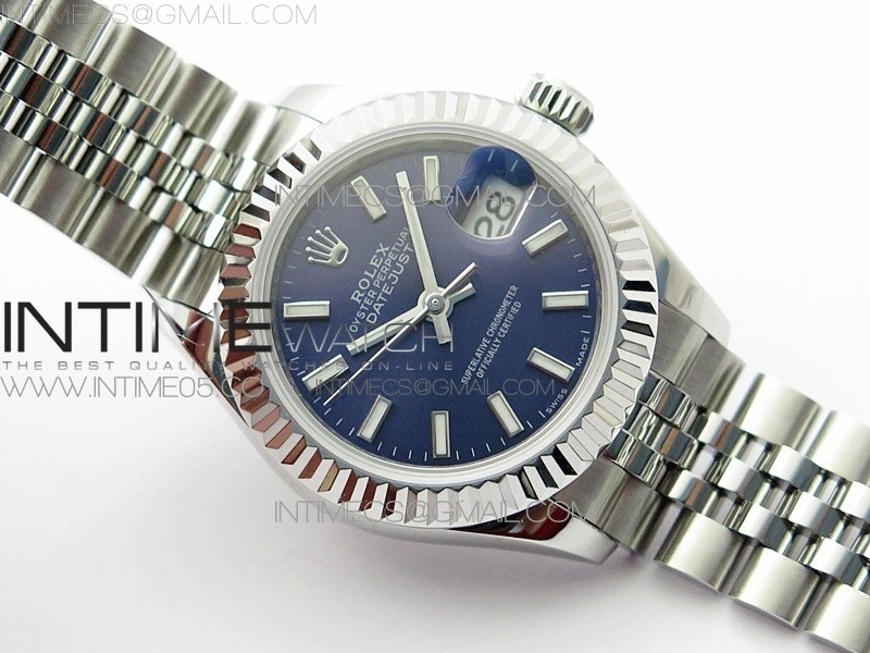 Datejust 28mm 279174 SS BP Best Edition Blue Sticks Markers Dial on SS Jubilee Bracelet ETA2671