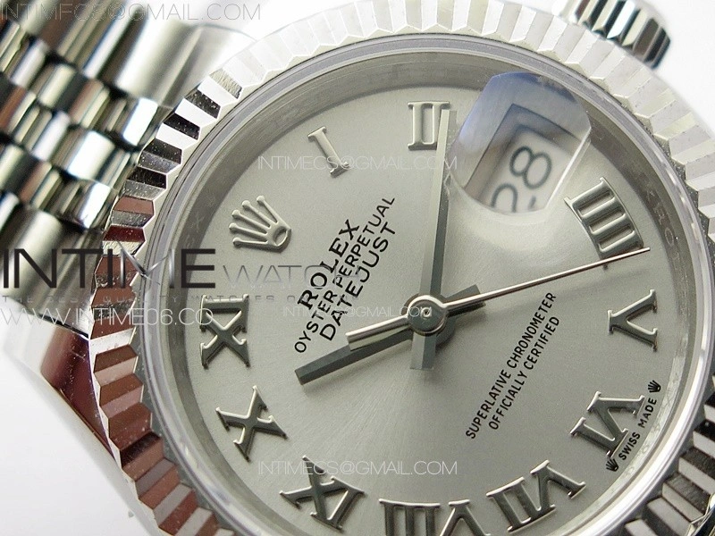 Datejust 28mm 279179 SS APSF Best Edition Silver Dial Roman Markers on SS Jubilee Bracelet NH05