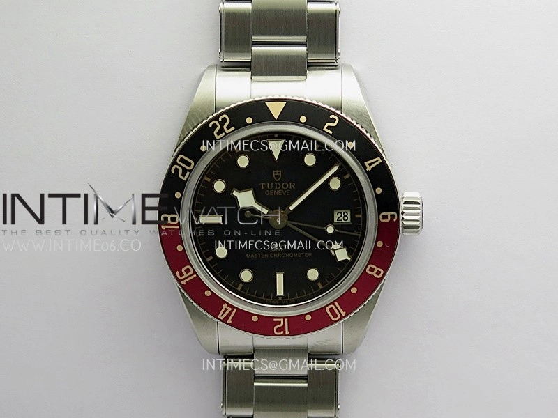 Black Bay 7939G1A0 Black Red Bezel SS V2 ZF 1:1 Best Edition Black Dial On SS Bracelet A2836