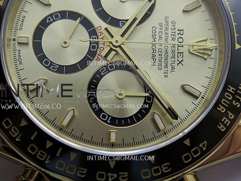 Daytona 126518 UFO Gain Weight 1:1 YG Best Edition Gold Dial On Oysterflex Rubber Strap UF4131