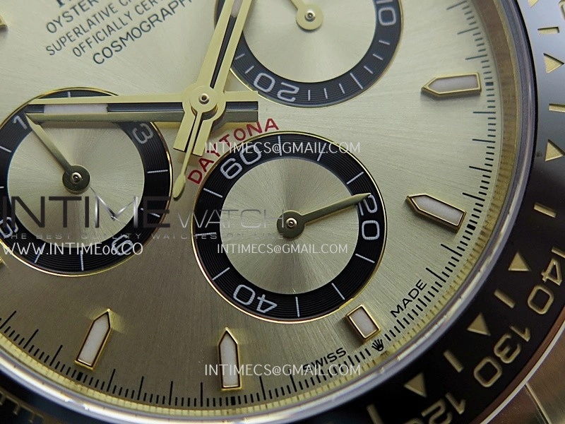 Daytona 126518 UFO Gain Weight 1:1 YG Best Edition Gold Dial On Oysterflex Rubber Strap UF4131