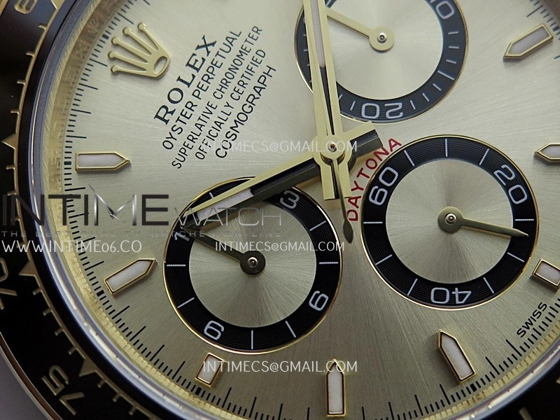 Daytona 126518 UFO Gain Weight 1:1 YG Best Edition Gold Dial On Oysterflex Rubber Strap UF4131