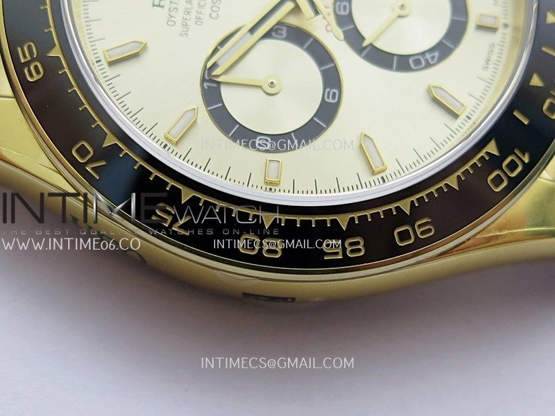 Daytona 126518 UFO Gain Weight 1:1 YG Best Edition Gold Dial On Oysterflex Rubber Strap UF4131