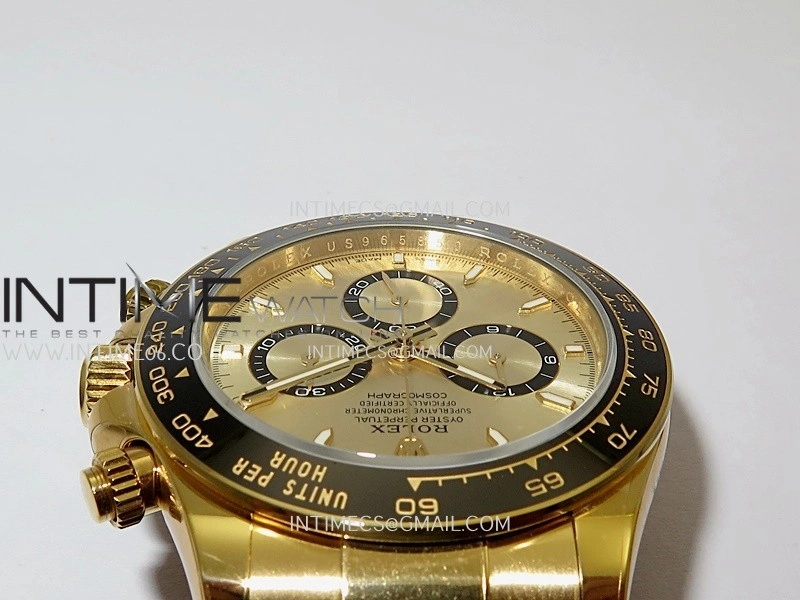 Daytona 126518 UFO Gain Weight 1:1 YG Best Edition Gold Dial On Oysterflex Rubber Strap UF4131