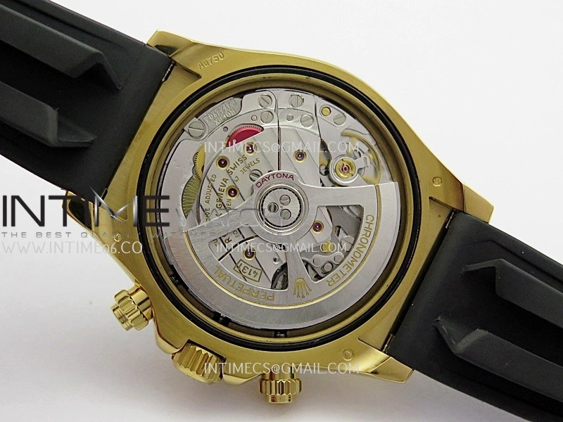 Daytona 126518 UFO Gain Weight 1:1 YG Best Edition Gold Dial On Oysterflex Rubber Strap UF4131