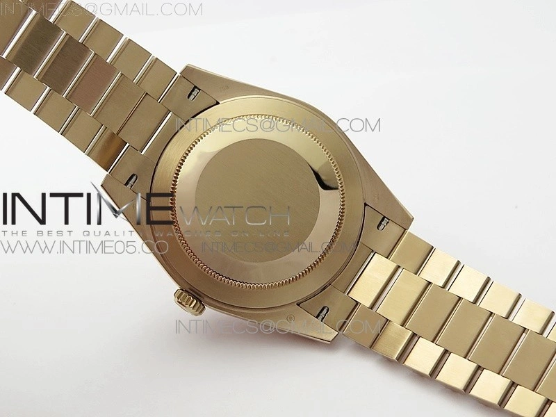 Day-Date 40mm 228239 RG BP New Dial Version RG Roman Markers Dial on RG President Bracelet A2836