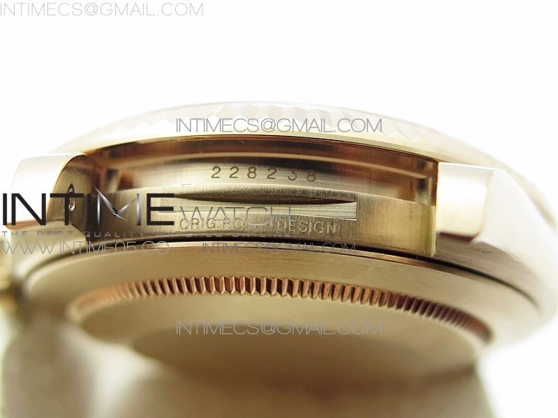 Day-Date 40mm 228239 RG BP New Dial Version RG Roman Markers Dial on RG President Bracelet A2836