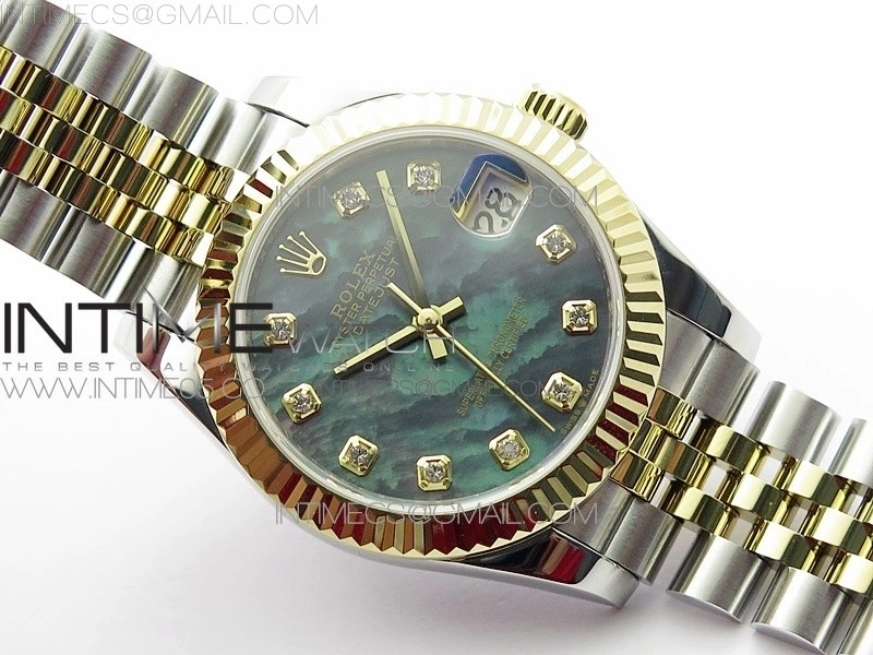 Datejust 31mm 278273 SS YG BP Best Edition Gray MOP Diamond Markers Dial on SS YG Jubilee Bracelet