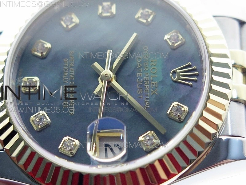 Datejust 31mm 278273 SS YG BP Best Edition Gray MOP Diamond Markers Dial on SS YG Jubilee Bracelet