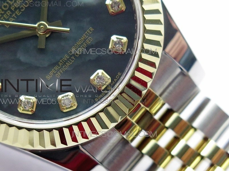 Datejust 31mm 278273 SS YG BP Best Edition Gray MOP Diamond Markers Dial on SS YG Jubilee Bracelet