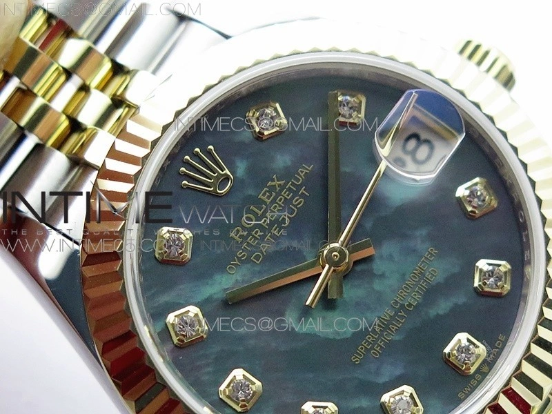 Datejust 31mm 278273 SS YG BP Best Edition Gray MOP Diamond Markers Dial on SS YG Jubilee Bracelet
