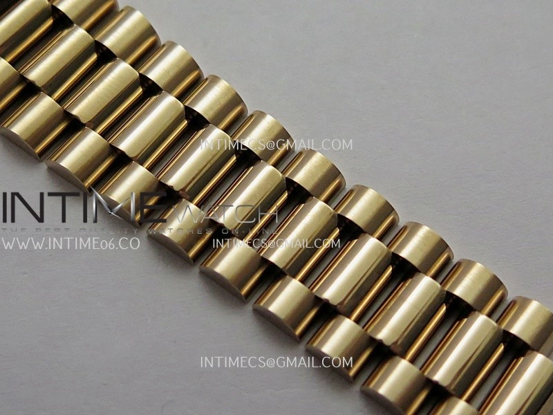 Day Date 128345 RG Gain Weight KF 1:1 Blue Dial T Diamond Marker On President Bracelet A2836