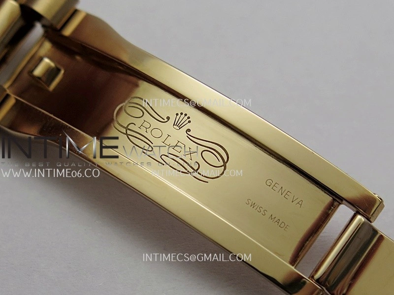 Day Date 128345 RG Gain Weight KF 1:1 Blue Dial T Diamond Marker On President Bracelet A2836