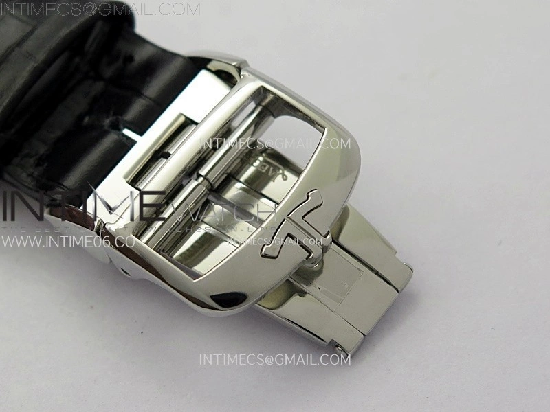 Master Ultra Thin Moon 1368420 SS ZF 1:1 Best Edition Blue Dial on Black Leather Strap V3 SA925 Super Clone