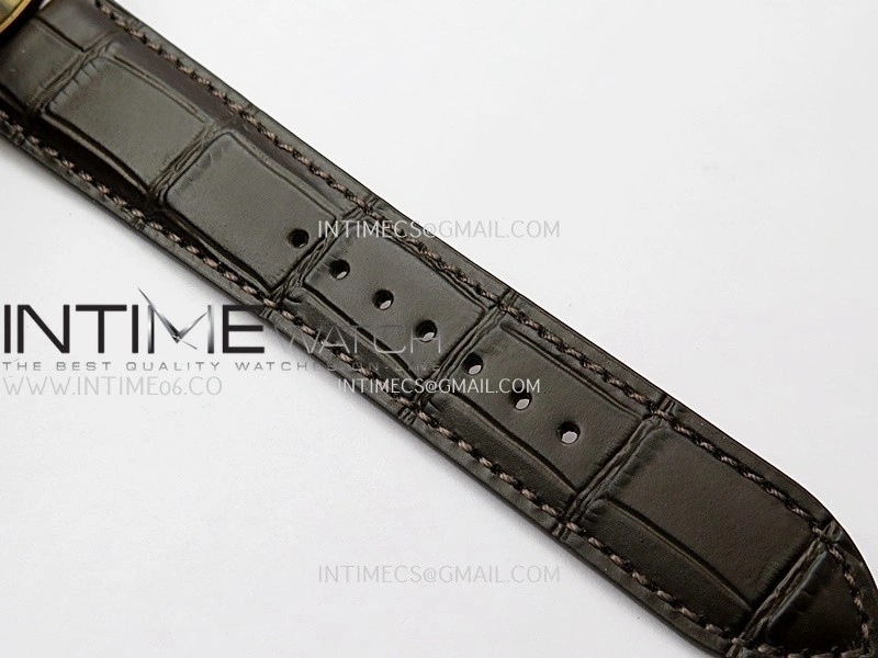 Master Ultra Thin Reserve de Marche Q1378421 RG APSF 1:1 Best Edition Silver Dial On Brown Leather Strap Super Clone A938