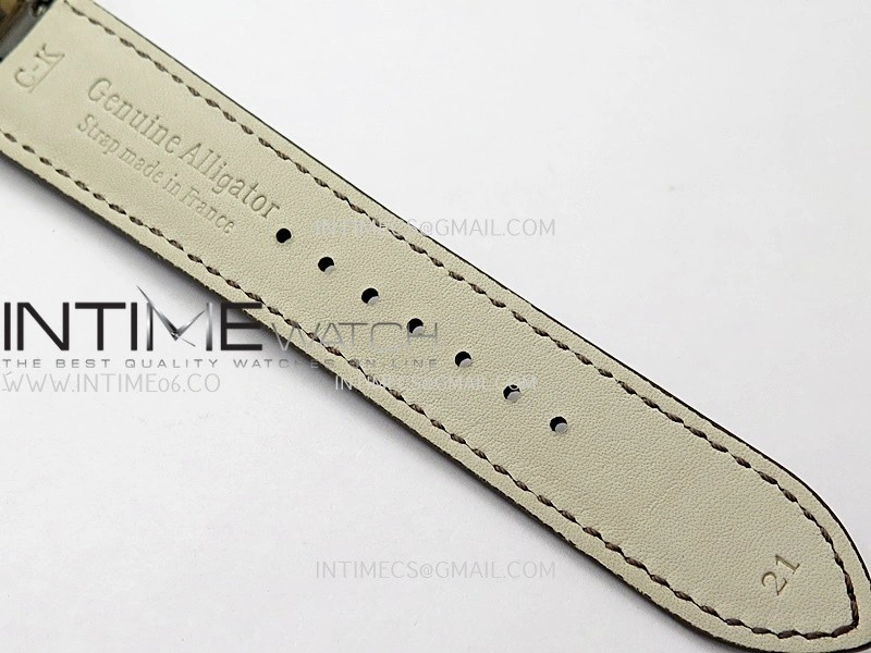 Master Ultra Thin Reserve de Marche Q1378421 RG APSF 1:1 Best Edition Silver Dial On Brown Leather Strap Super Clone A938