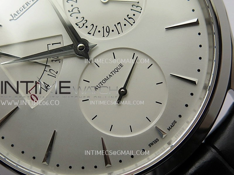 Master Ultra Thin Reserve de Marche Q1378421 SS APSF 1:1 Best Edition Silver Dial On Black Leather Strap Super Clone A938