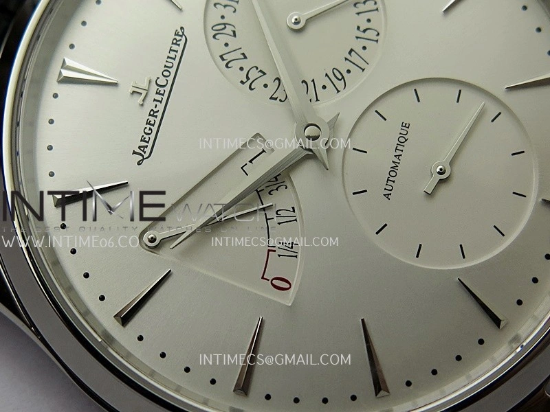 Master Ultra Thin Reserve de Marche Q1378421 SS APSF 1:1 Best Edition Silver Dial On Black Leather Strap Super Clone A938