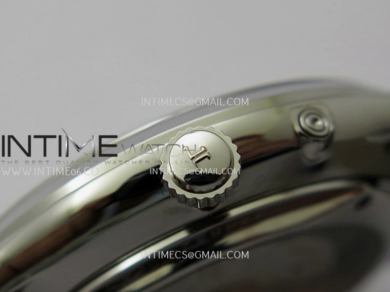 Master Ultra Thin Reserve de Marche Q1378421 SS APSF 1:1 Best Edition Silver Dial On Black Leather Strap Super Clone A938