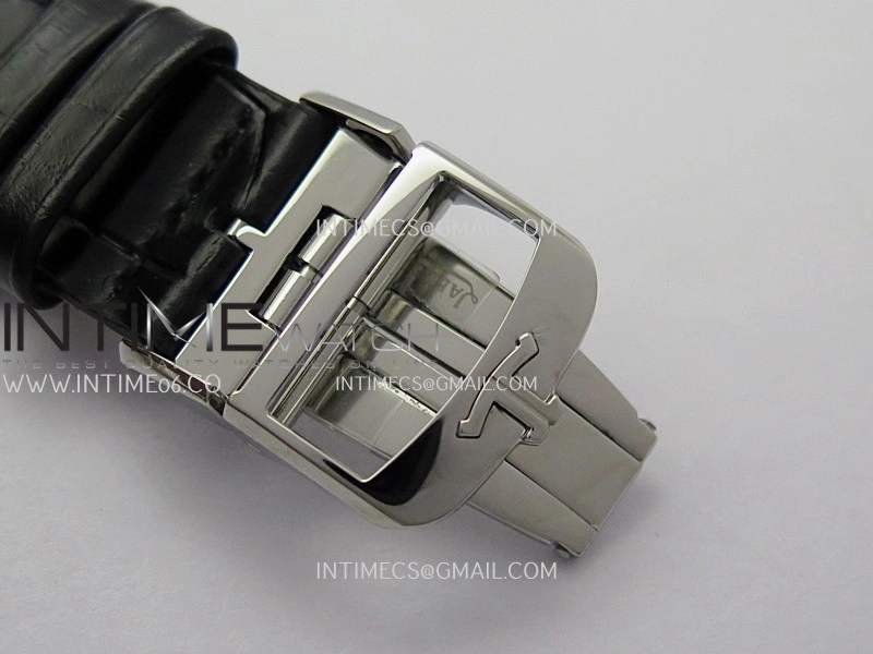 Master Ultra Thin Reserve de Marche Q1378421 SS APSF 1:1 Best Edition Silver Dial On Black Leather Strap Super Clone A938