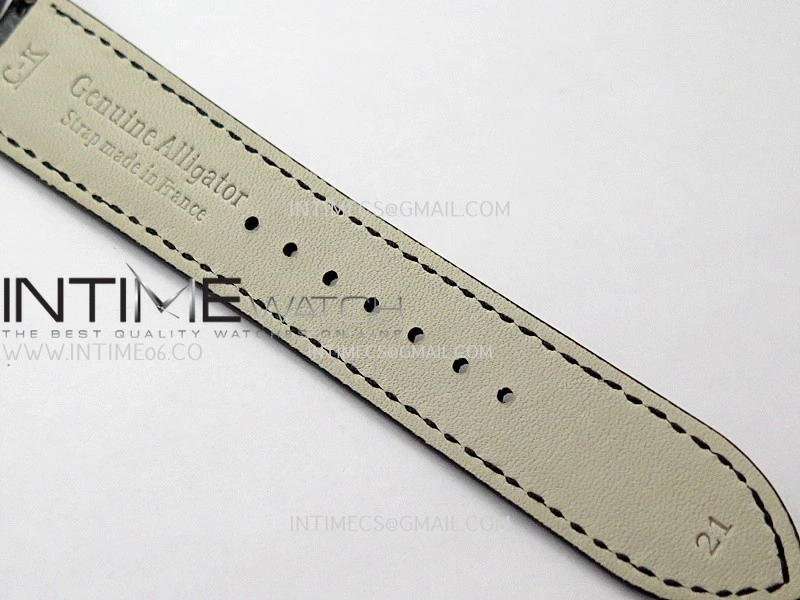 Master Ultra Thin Reserve de Marche Q1378421 SS APSF 1:1 Best Edition Silver Dial On Black Leather Strap Super Clone A938