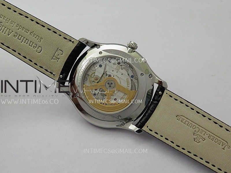 Master Ultra Thin Reserve de Marche Q1378421 SS APSF 1:1 Best Edition Silver Dial On Black Leather Strap Super Clone A938