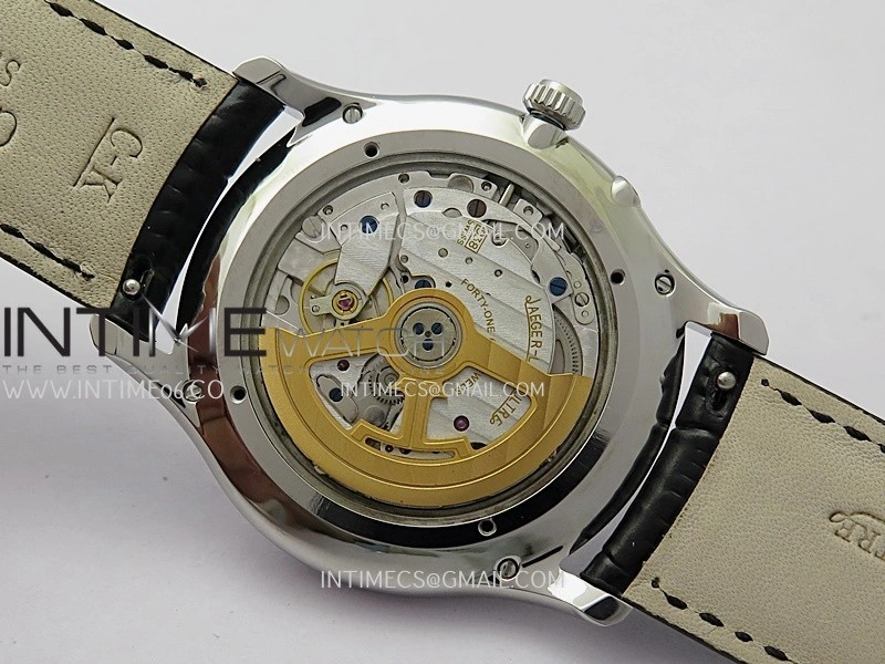 Master Ultra Thin Reserve de Marche Q1378421 SS APSF 1:1 Best Edition Silver Dial On Black Leather Strap Super Clone A938