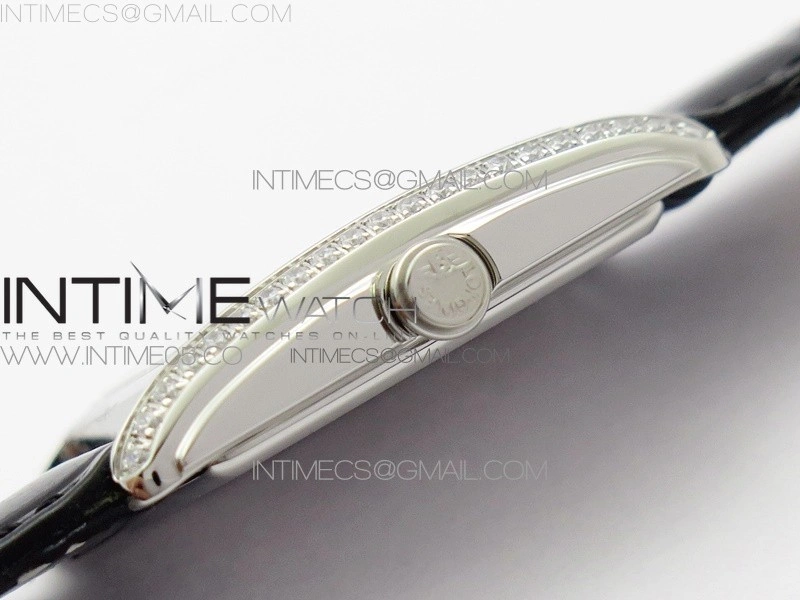 Doloevita SS Crystal Bezel 8848F 1:1 Best Edition Ivory White Textured Dial On Black Leather Strap Cal.L178.2