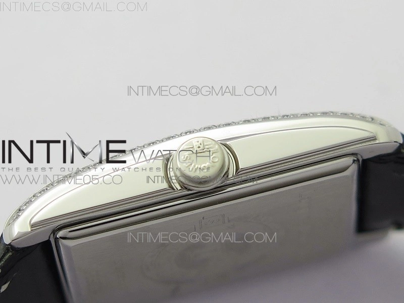 Doloevita SS Crystal Bezel 8848F 1:1 Best Edition Ivory White Textured Dial On Black Leather Strap Cal.L178.2