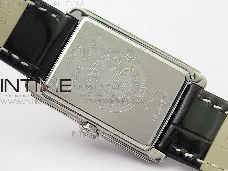 Doloevita SS Crystal Bezel 8848F 1:1 Best Edition Ivory White Textured Dial On Black Leather Strap Cal.L178.2