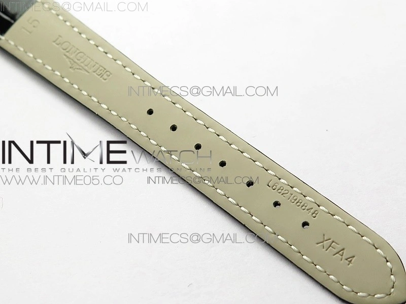 Doloevita SS 8848F 1:1 Best Edition Ivory White Textured Dial On Black Leather Strap Cal.L178.2