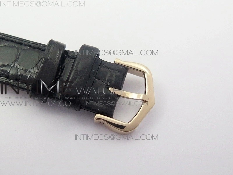 Panthère Secrete Ladies 27mm RG 8848F 1:1 Best Edition White Dial Diamonds Bezel on Black Croco Strap Ronda Quartz